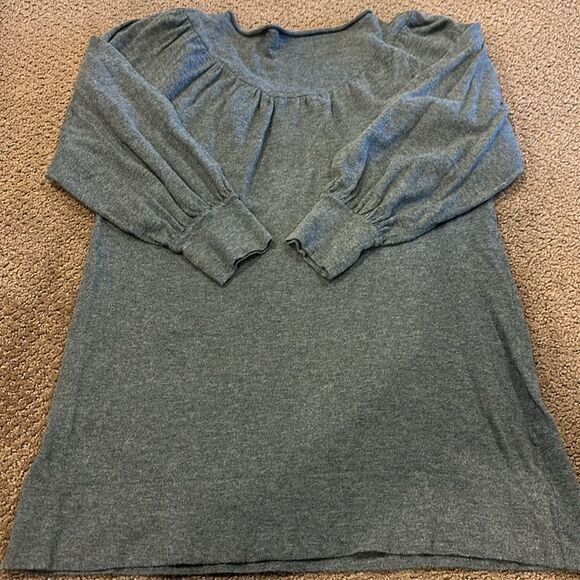 525 America Women’s Grey Give Button 3/4 Sleeve Top - Picture 6 of 6